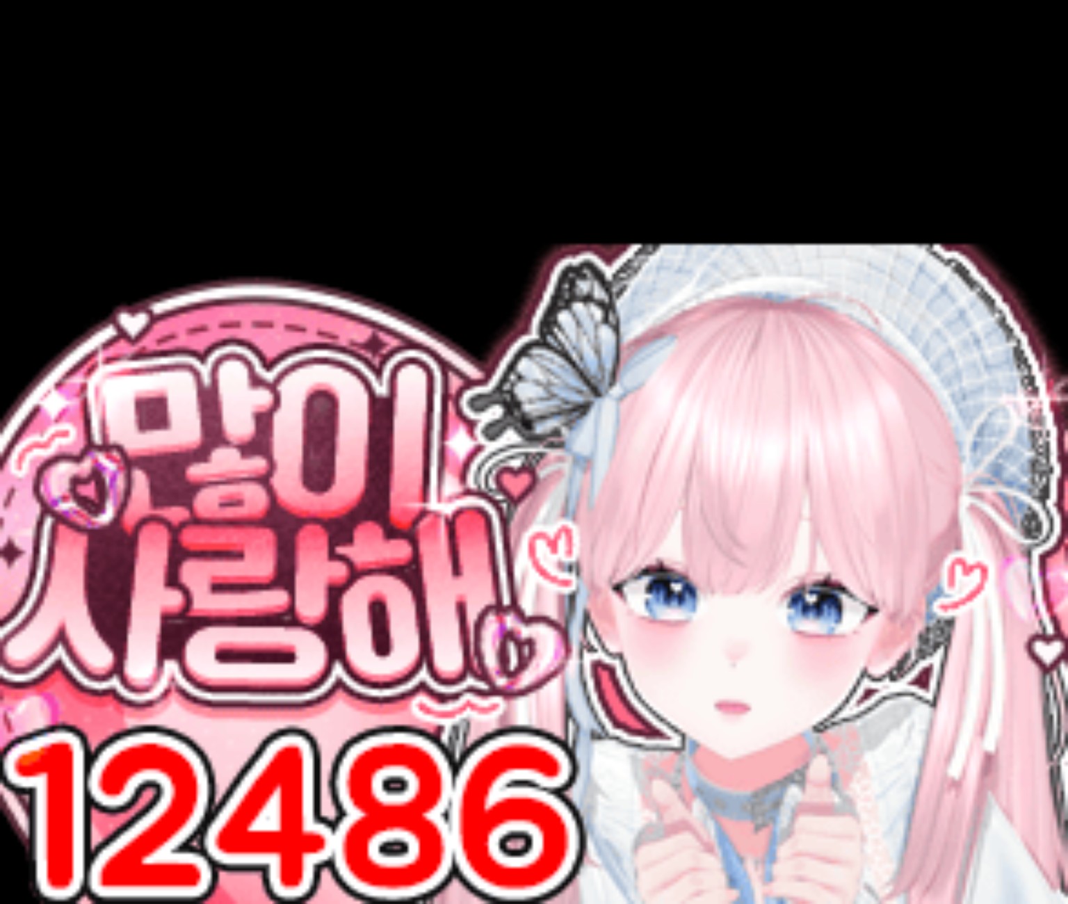 많이 사랑해 시그니처 풍선 12486개
